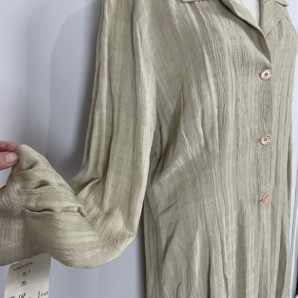 NWT VTG Wild Rose Duster Cardigan Maxi Dress Womens L/XL 18 Knitwear Button Slit - Picture 3 of 16